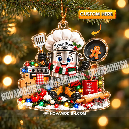Chef Home Decor Christmas Ornament Personalized Ornament - 3.54’’ / 1 Ornament - Ornament