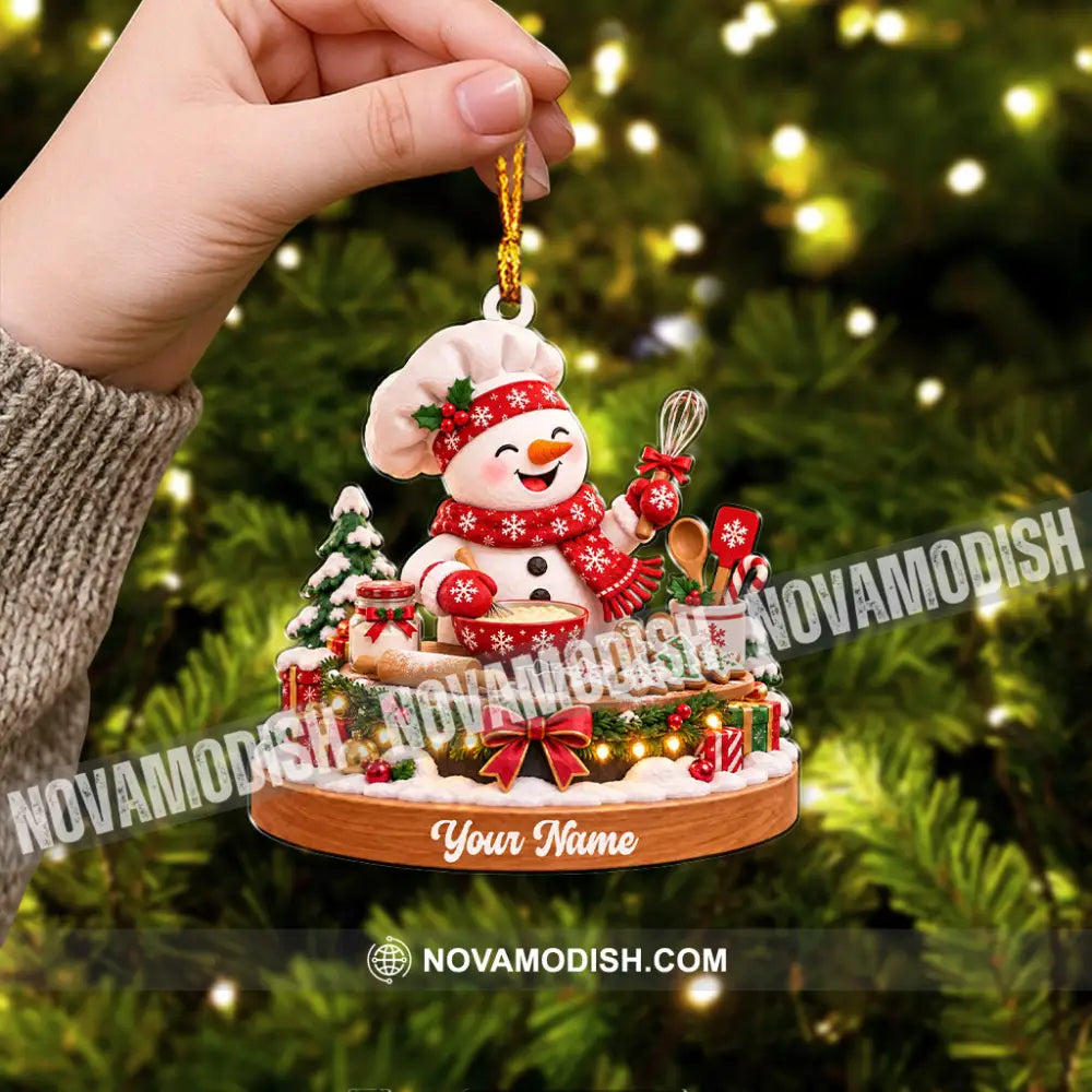 Chef Home Decor Christmas Ornament Personalized Ornament - Ornament