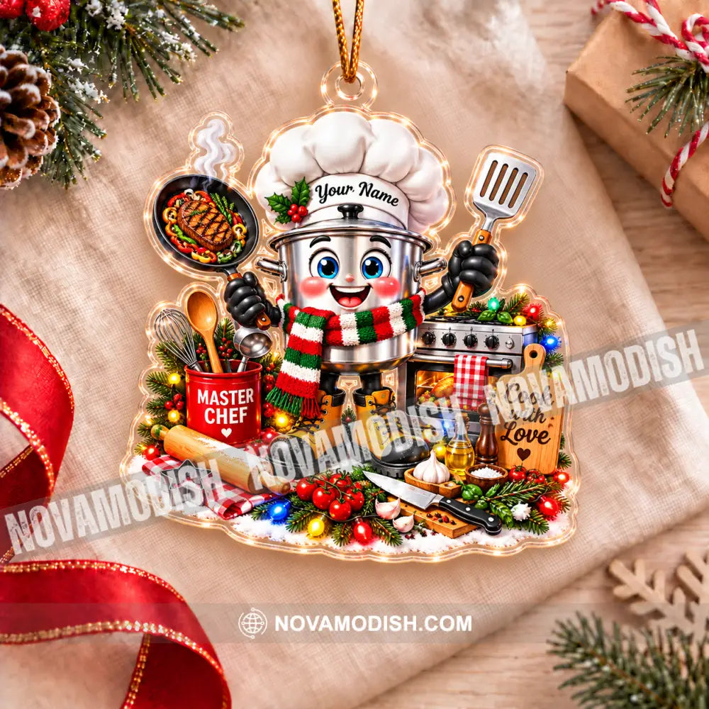 Chef Home Decor Christmas Ornament Personalized Ornament - Ornament