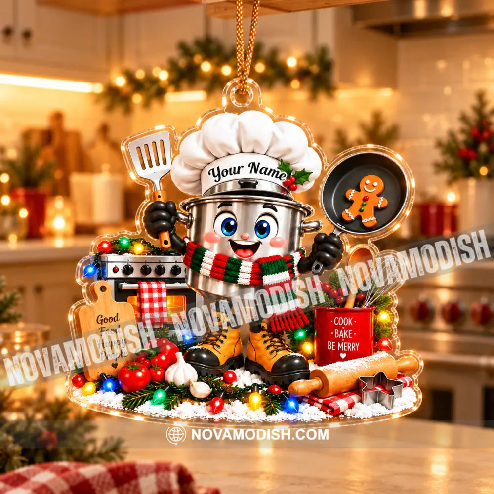 Chef Home Decor Christmas Ornament Personalized Ornament - Ornament
