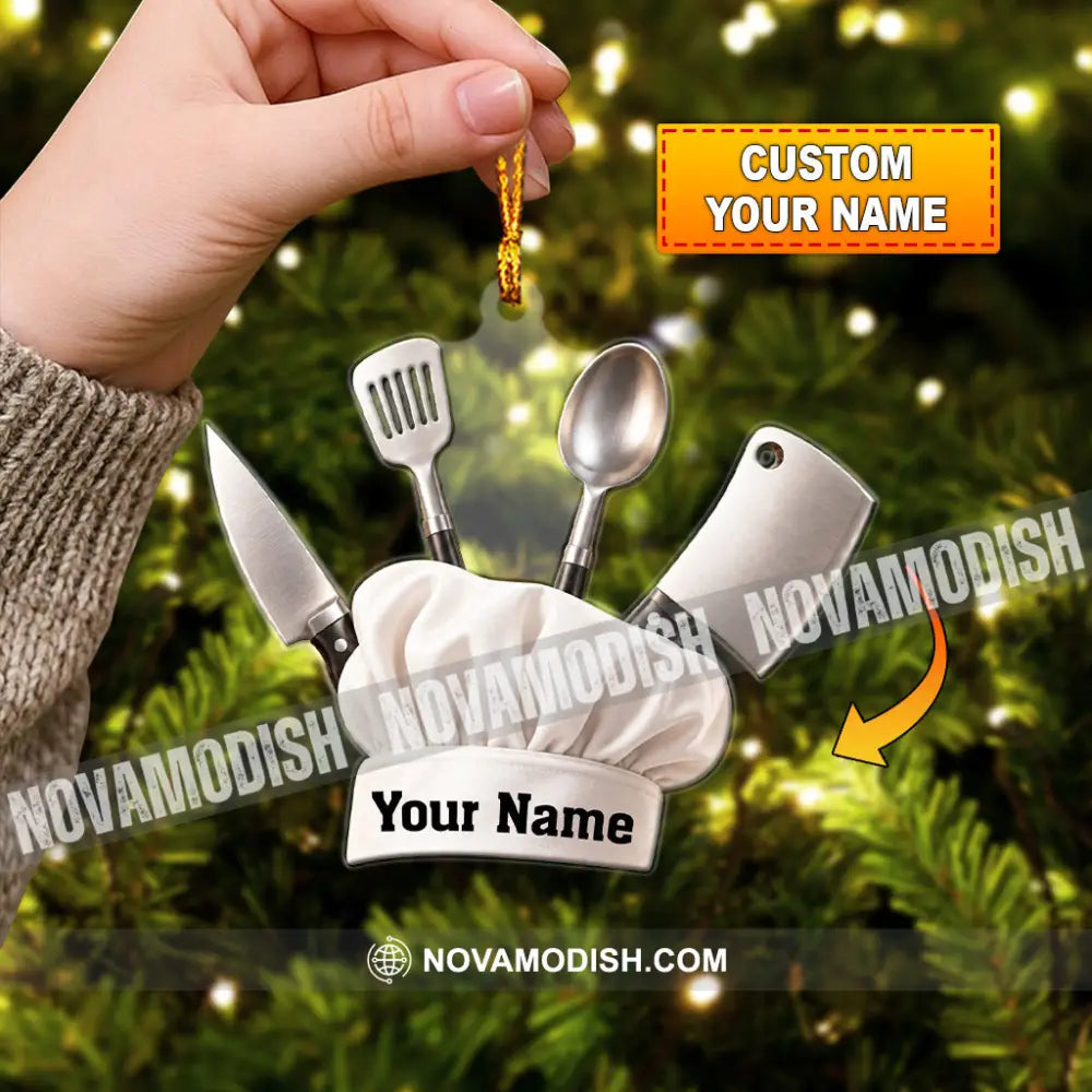 Chef Home Decor Christmas Ornament Personalized Ornament - Ornament
