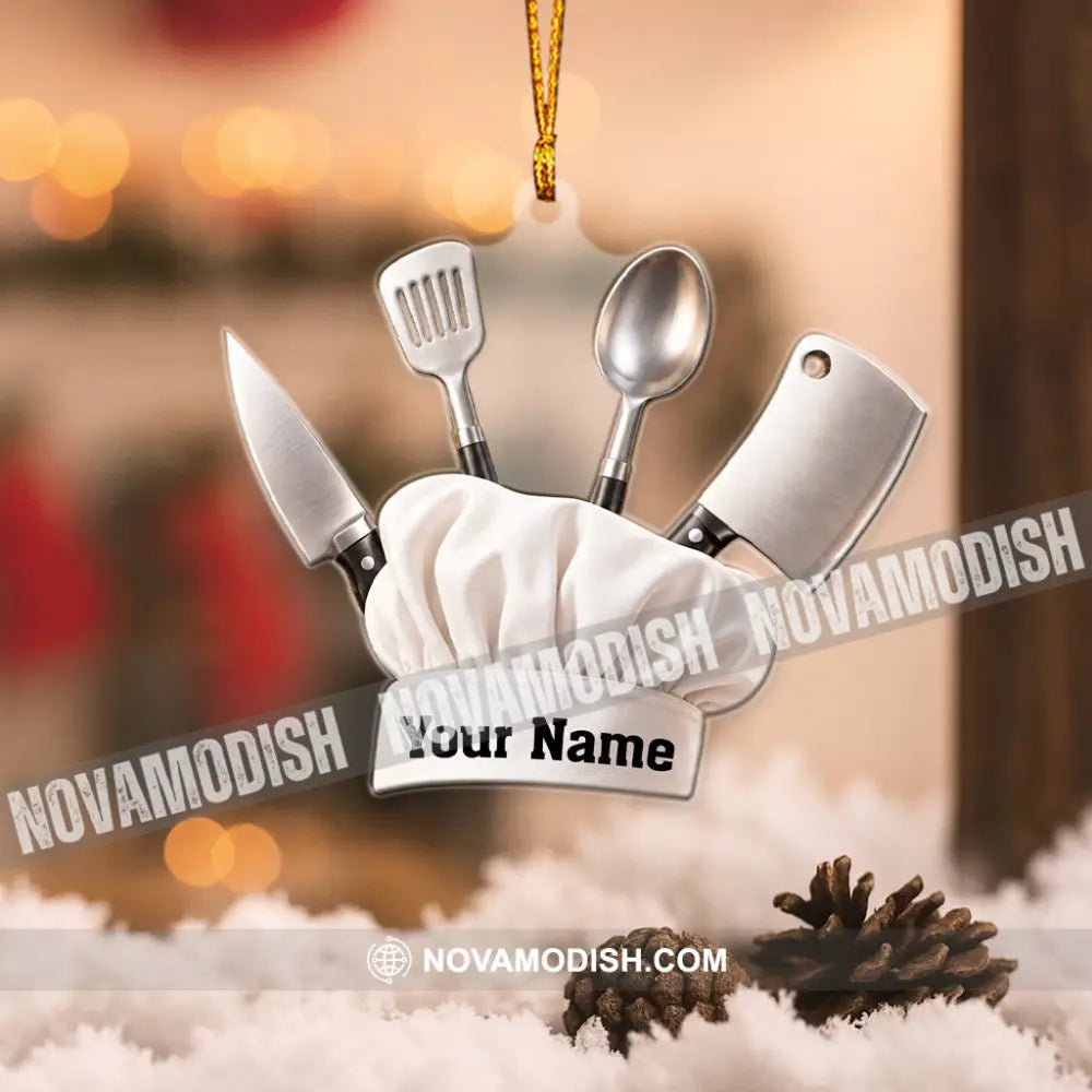Chef Home Decor Christmas Ornament Personalized Ornament - Ornament