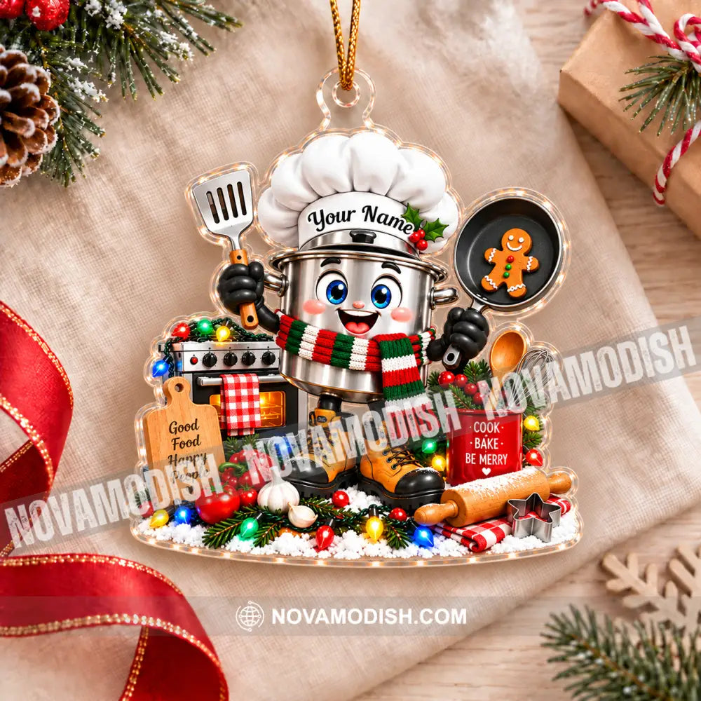 Chef Home Decor Christmas Ornament Personalized Ornament - Ornament