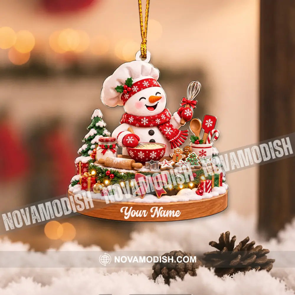 Chef Home Decor Christmas Ornament Personalized Ornament - Ornament