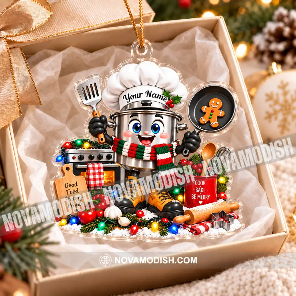 Chef Home Decor Christmas Ornament Personalized Ornament - Ornament