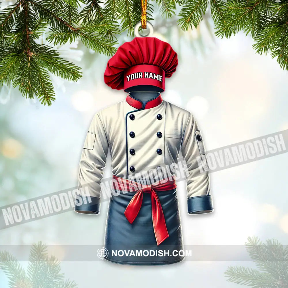 Chef Outfit Ornament Personalized