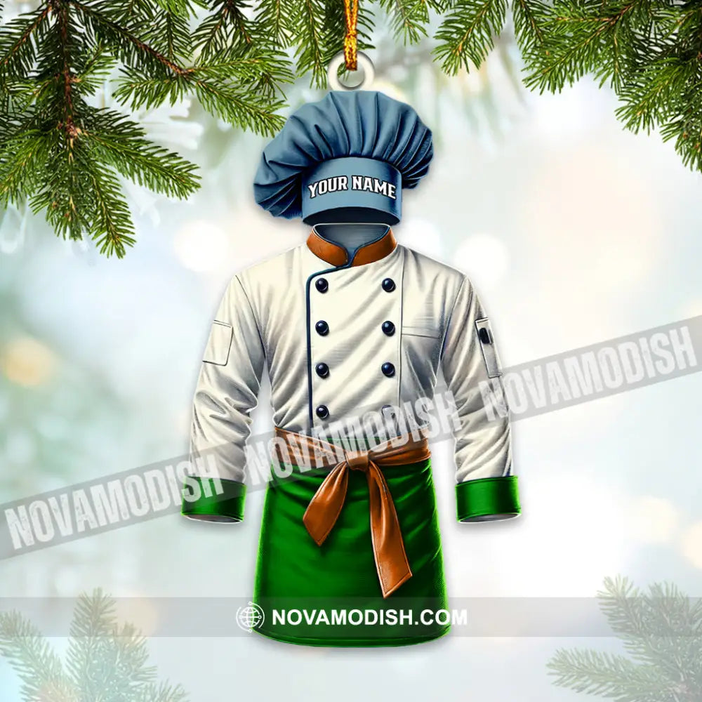 Chef Outfit Ornament Personalized