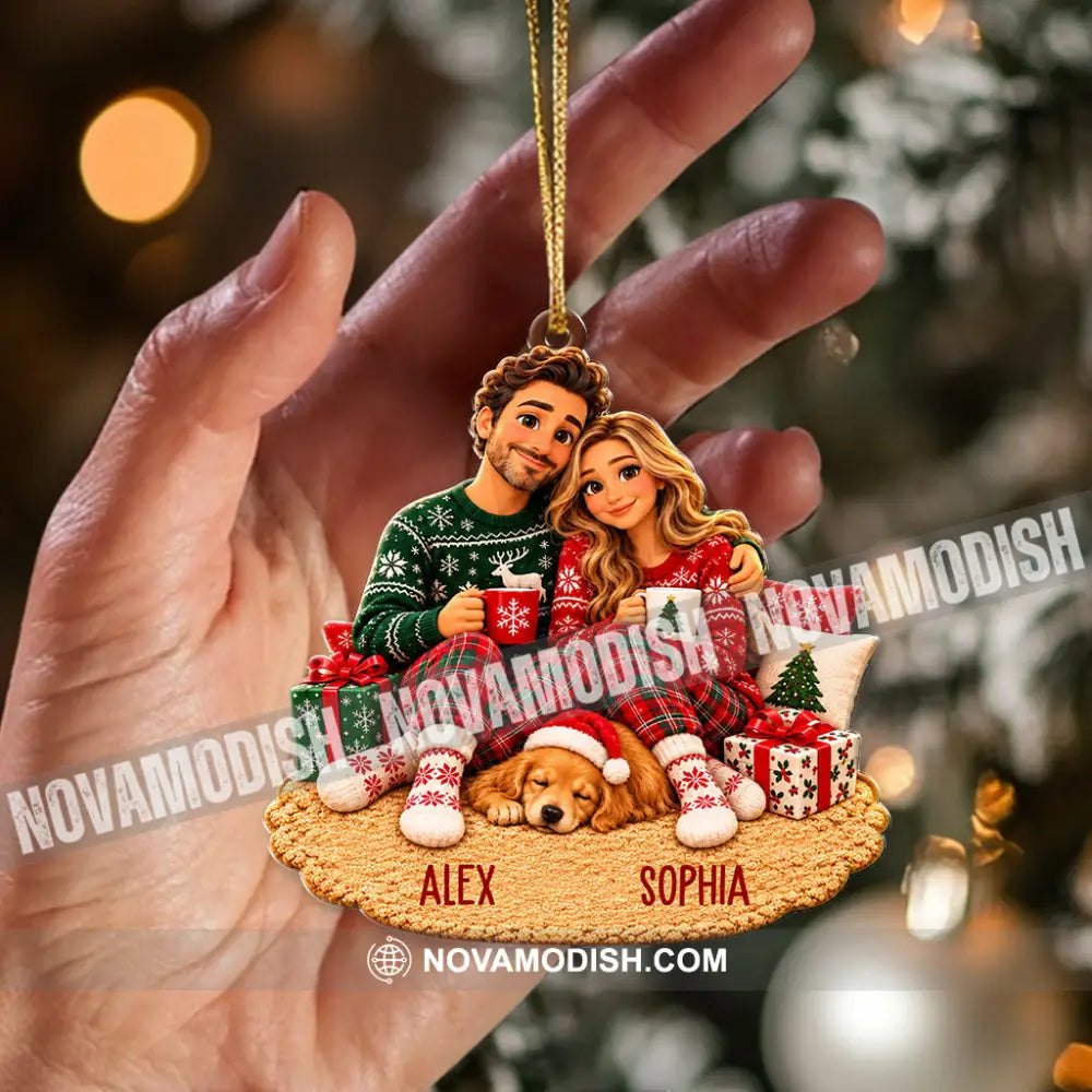 Christmas Couple Home Decor Christmas Ornament Personalized Ornament - Ornament