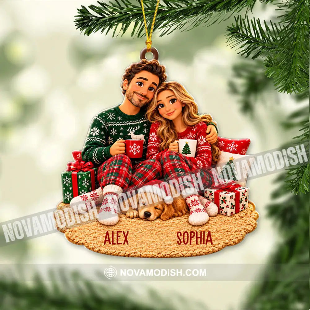 Christmas Couple Home Decor Christmas Ornament Personalized Ornament - Ornament