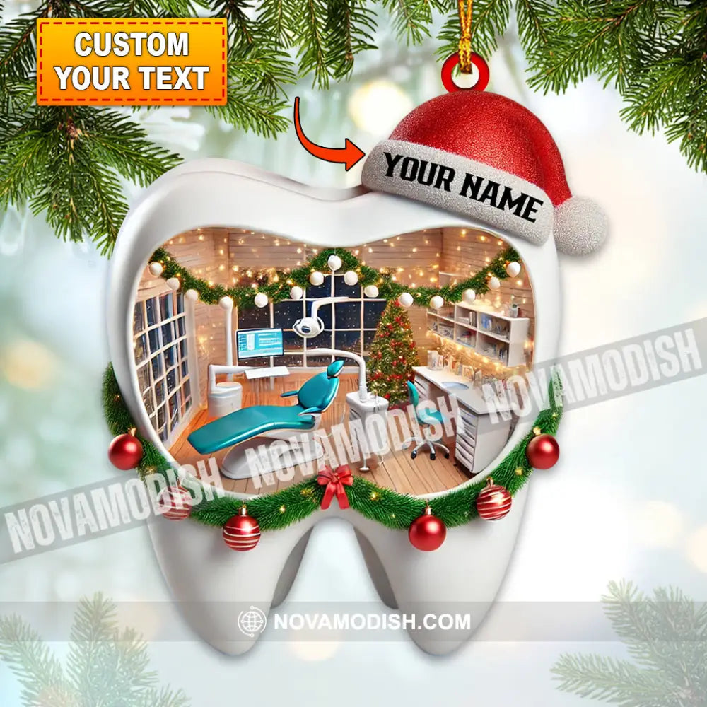 Christmas Dentist Home Decor Ornament Personalized 3.54’’ / 1