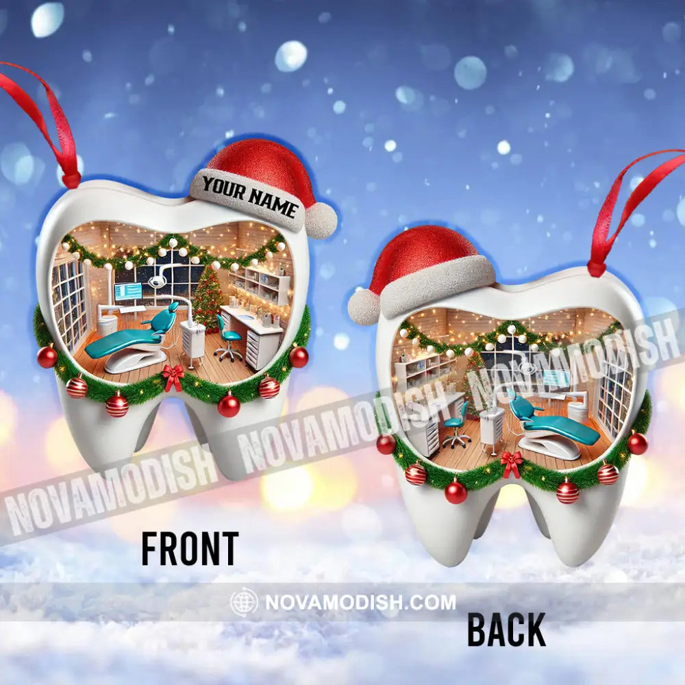 Christmas Dentist Home Decor Ornament Personalized