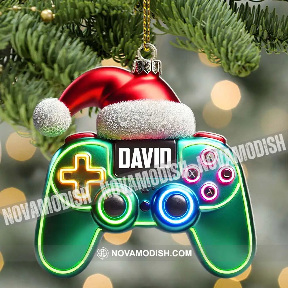 Christmas Gamer Ornament Personalized