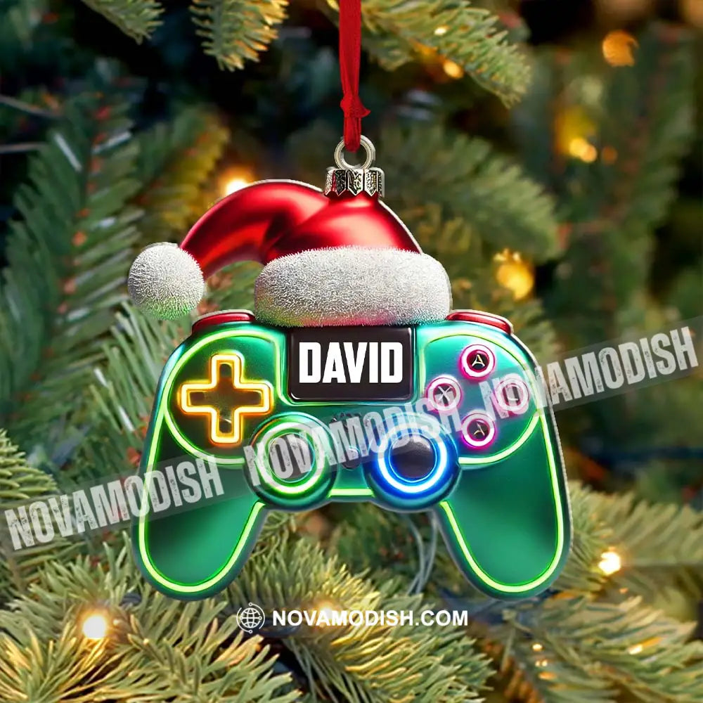 Christmas Gamer Ornament Personalized