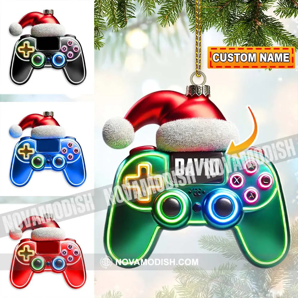 Christmas Gamer Ornament Personalized 3.54’’ / 1