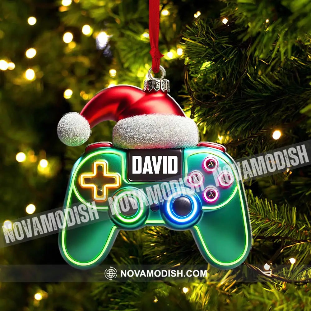 Christmas Gamer Ornament Personalized