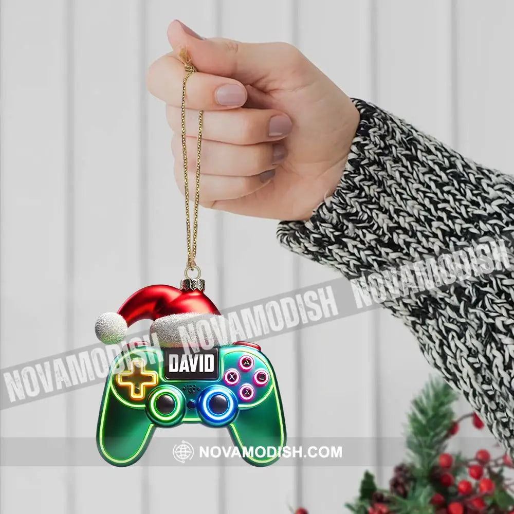 Christmas Gamer Ornament Personalized