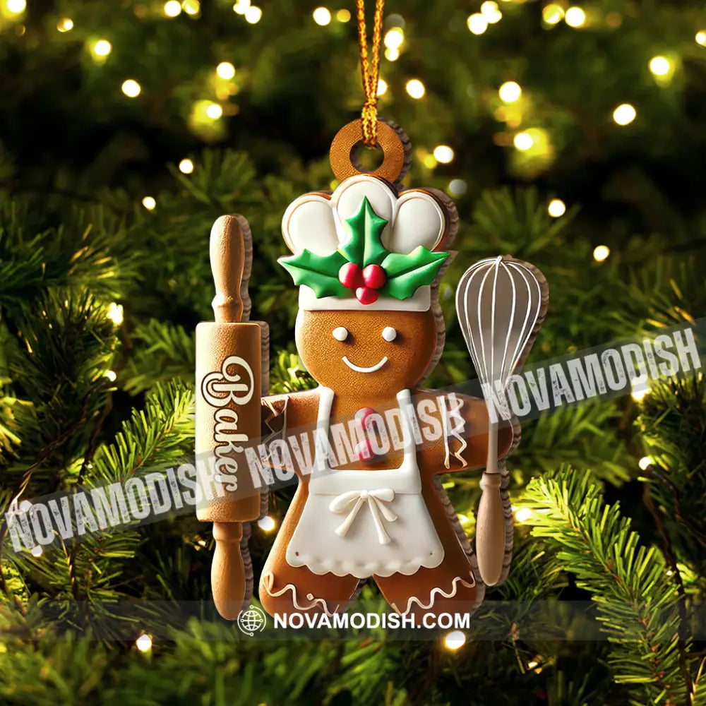 Christmas Gift Custom Ornament Name Ginger