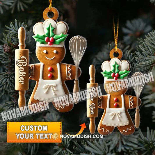 Christmas Gift Custom Ornament Name Ginger