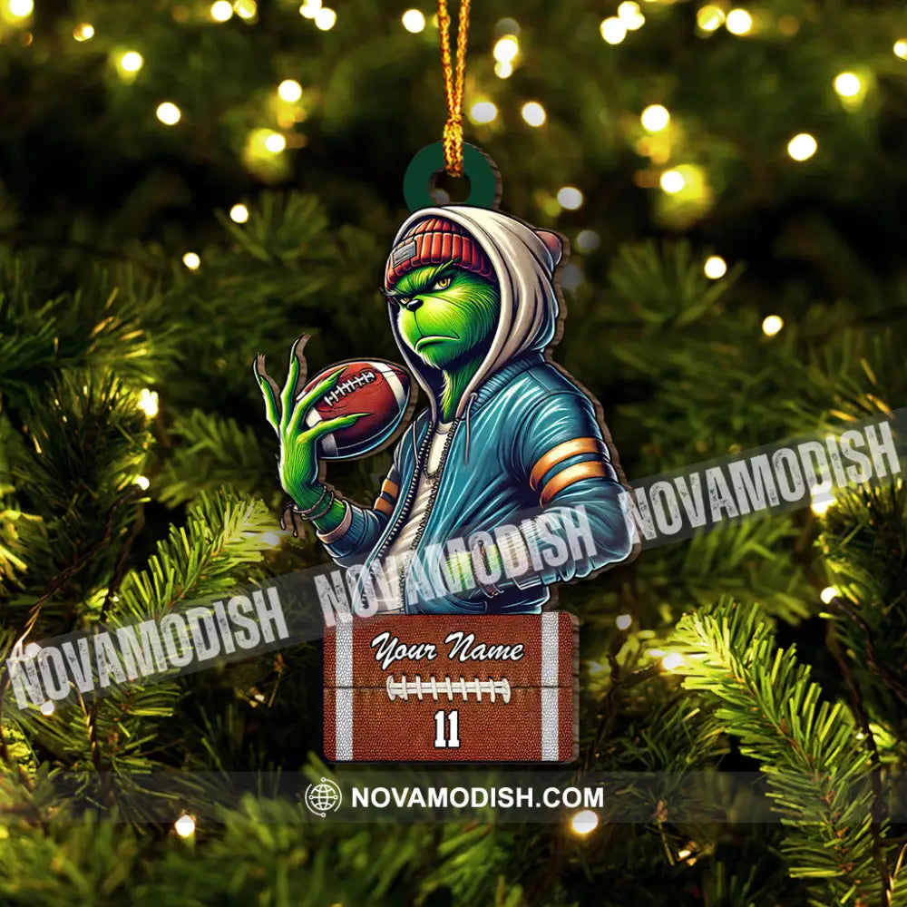 Christmas Gift Custom Ornament Name Stink Rugby 3.54’’ / 1