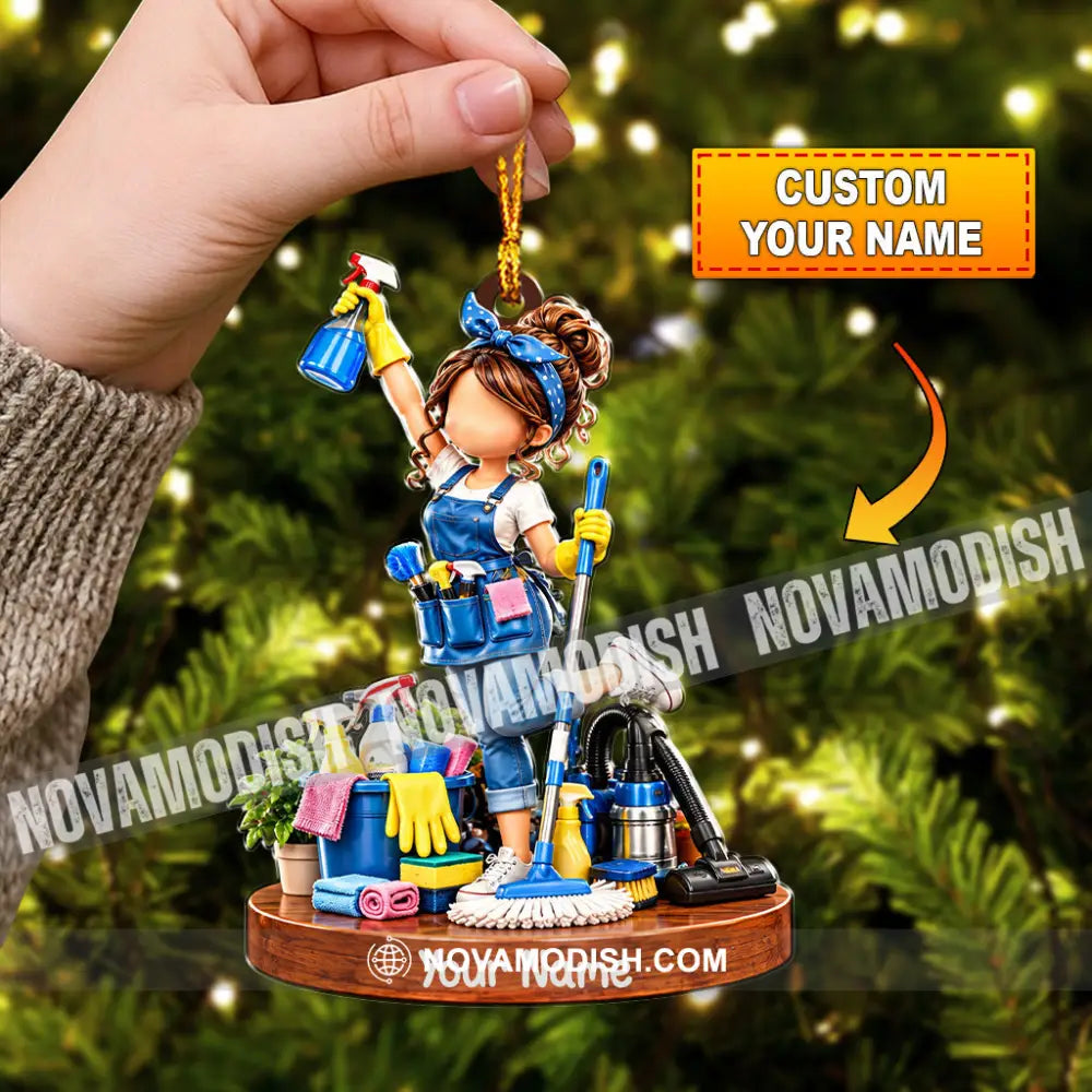 Cleaning Home Decor Christmas Ornament Personalized Ornament - 3.54’’ / 1 Ornament - Ornament