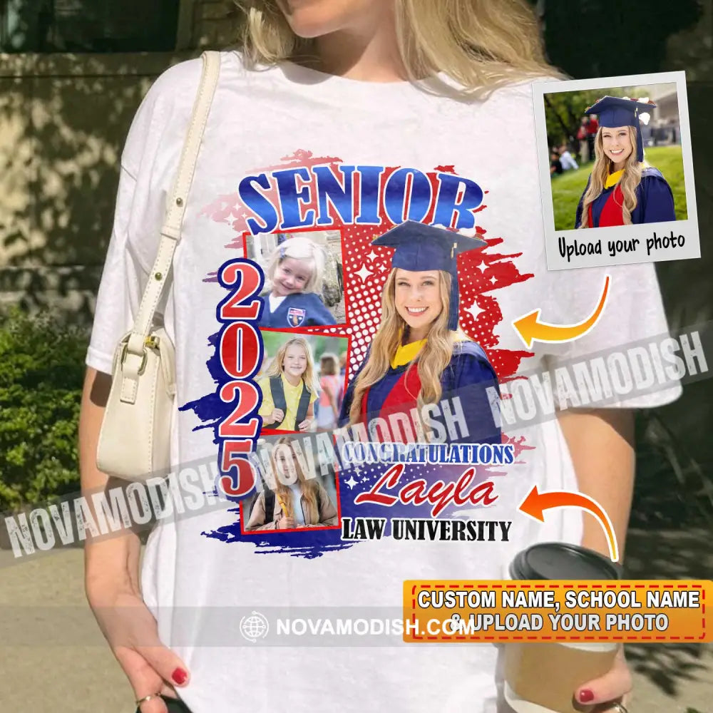 Congrats Graduation - Personalized T-Shirt Classic Tee/Unisex Tee / White / S Apparel