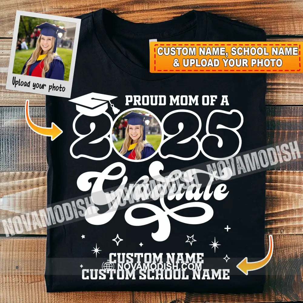 Congrats Graduation Shirt - Personalized Sweatshirt Sweatshirt / Black / S Apparel