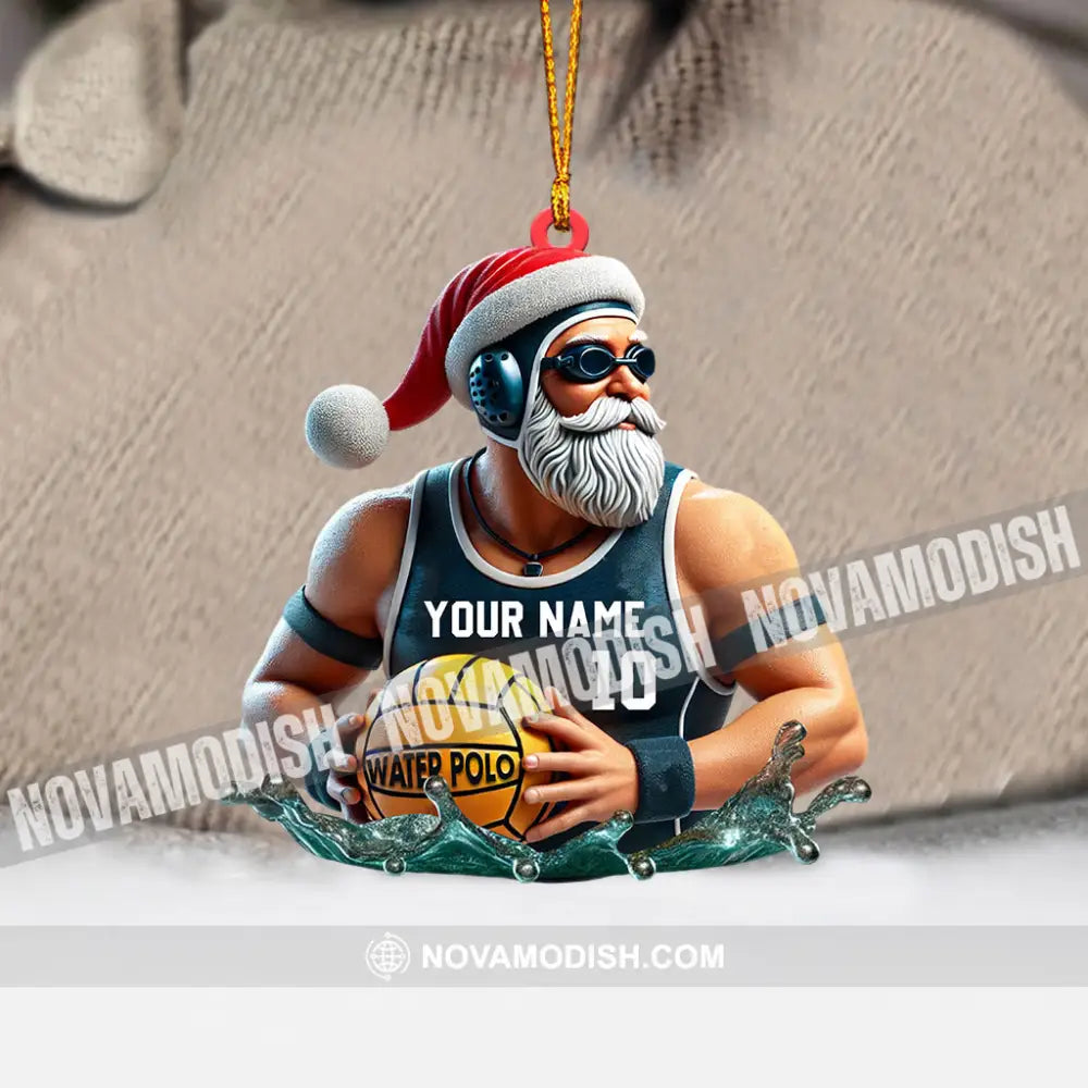 Cool Santa Basketball Home Decor Christmas Ornament Personalized