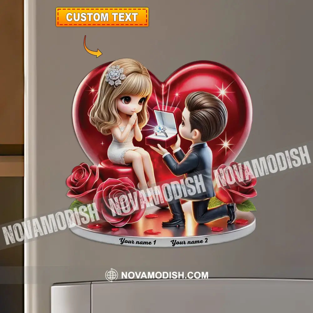 Couple Fridge Magnet - Personalized 3.54’’ / 1 Piece