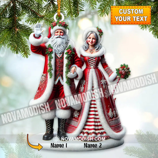 Couple Home Decor Christmas Ornament Personalized 3.54’’ / 1