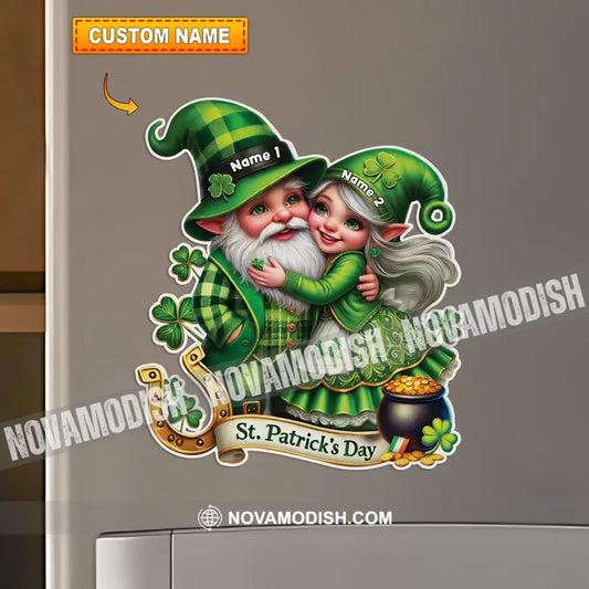 Couple St.patrick’s Day Fridge Magnet - Personalized