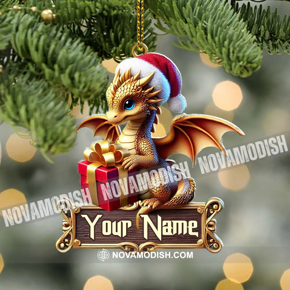 Custom Little Dragon Ornament Personalized