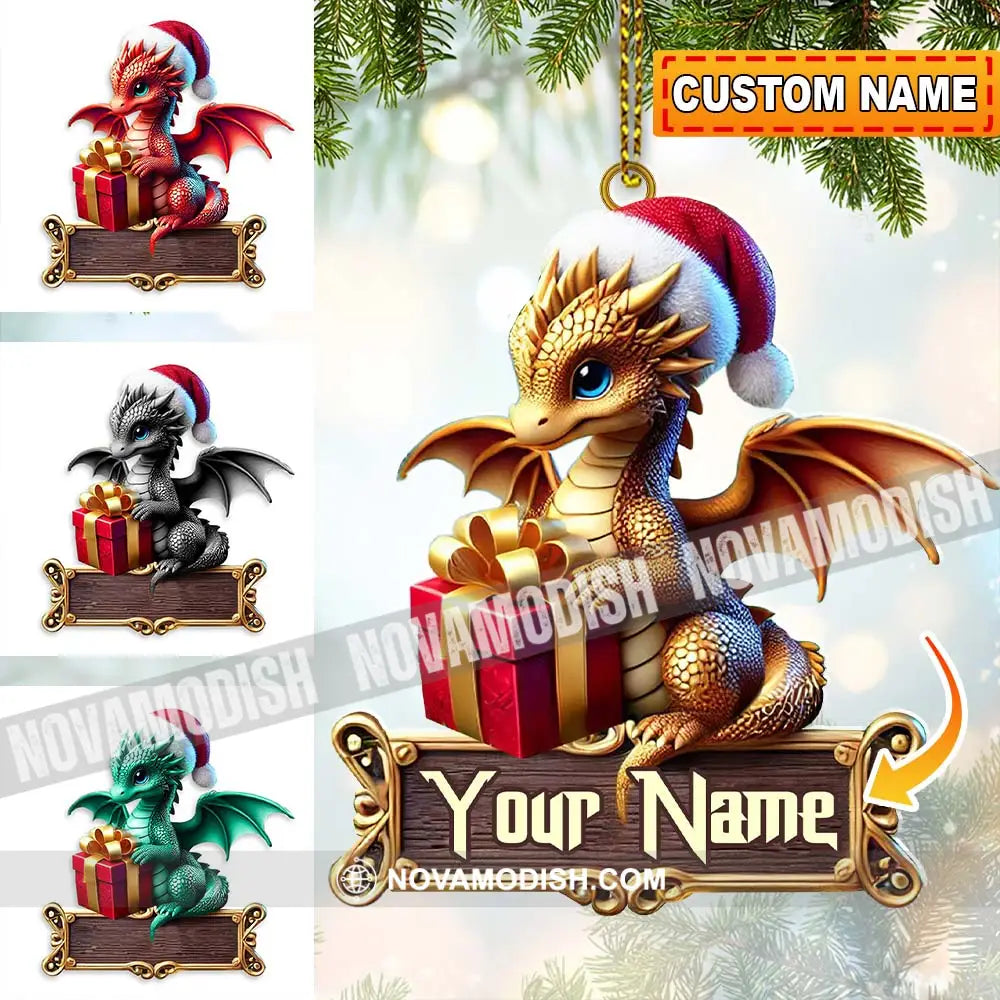 Custom Little Dragon Ornament Personalized 3.54’’ / 1