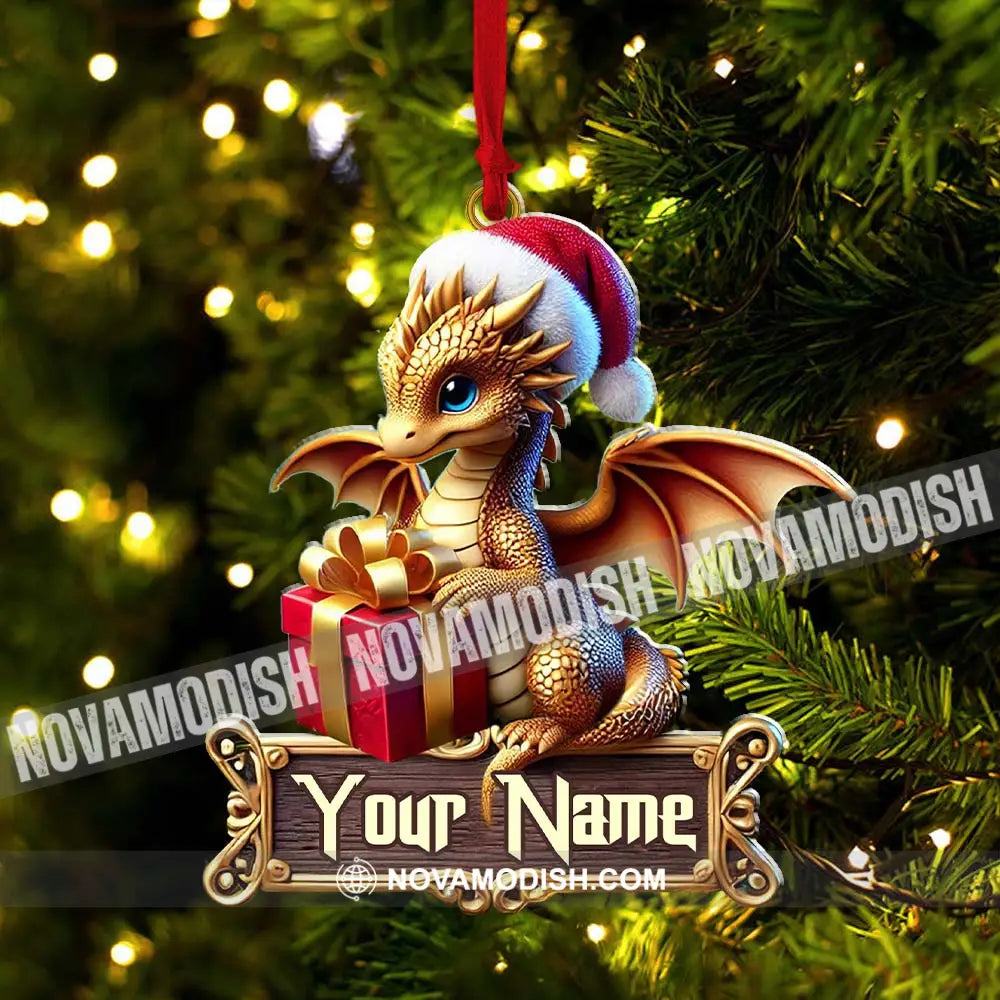 Custom Little Dragon Ornament Personalized