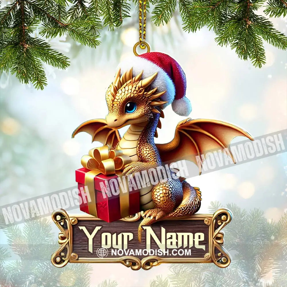 Custom Little Dragon Ornament Personalized