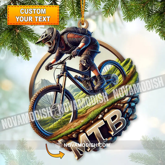 Custom Mtb Name Ornament Riding Acrylic