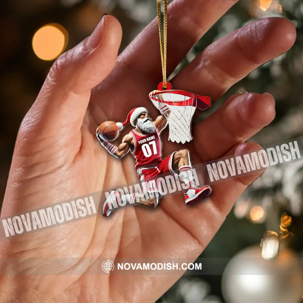 Custom Name And Number Basketball Ornament Christmas Gift For Lover