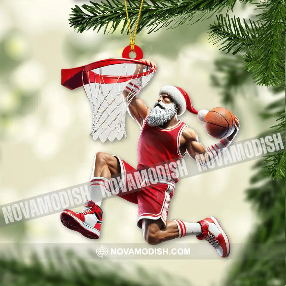 Custom Name And Number Basketball Ornament Christmas Gift For Lover 3.54’’ / 1