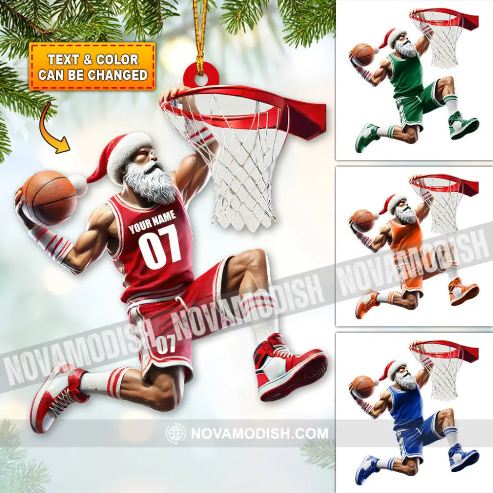 Custom Name And Number Basketball Ornament Christmas Gift For Lover