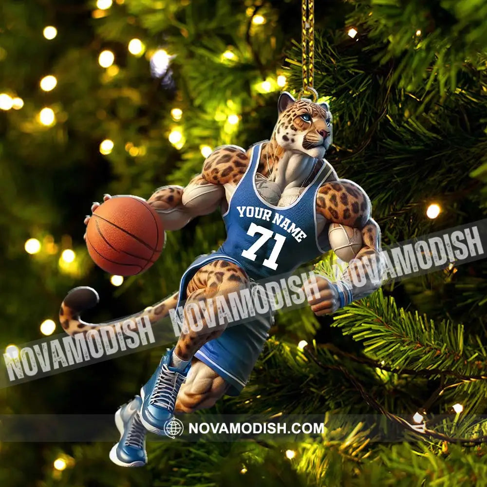 Custom Name And Number Basketball Ornament Lover Christmas Gift