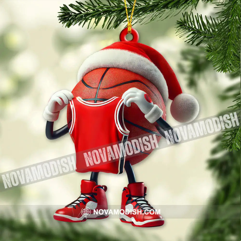 Custom Name And Number Basketball Ornament Lover Christmas Gift 3.54’’ / 1