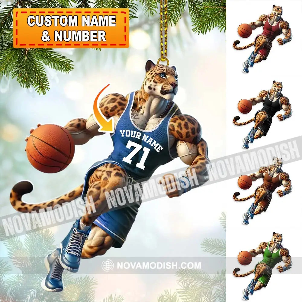 Custom Name And Number Basketball Ornament Lover Christmas Gift