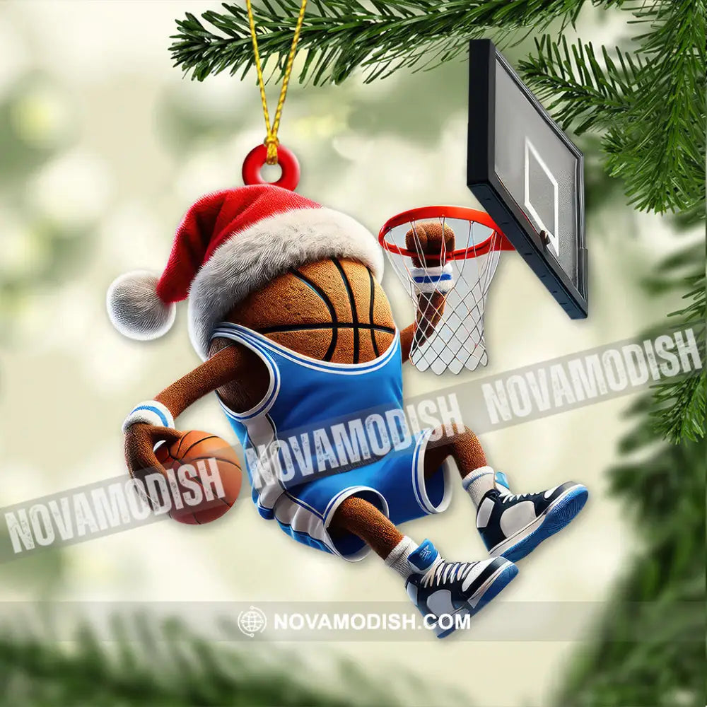 Custom Name And Number Basketball Ornament Team Christmas Gift 3.54’’ / 1