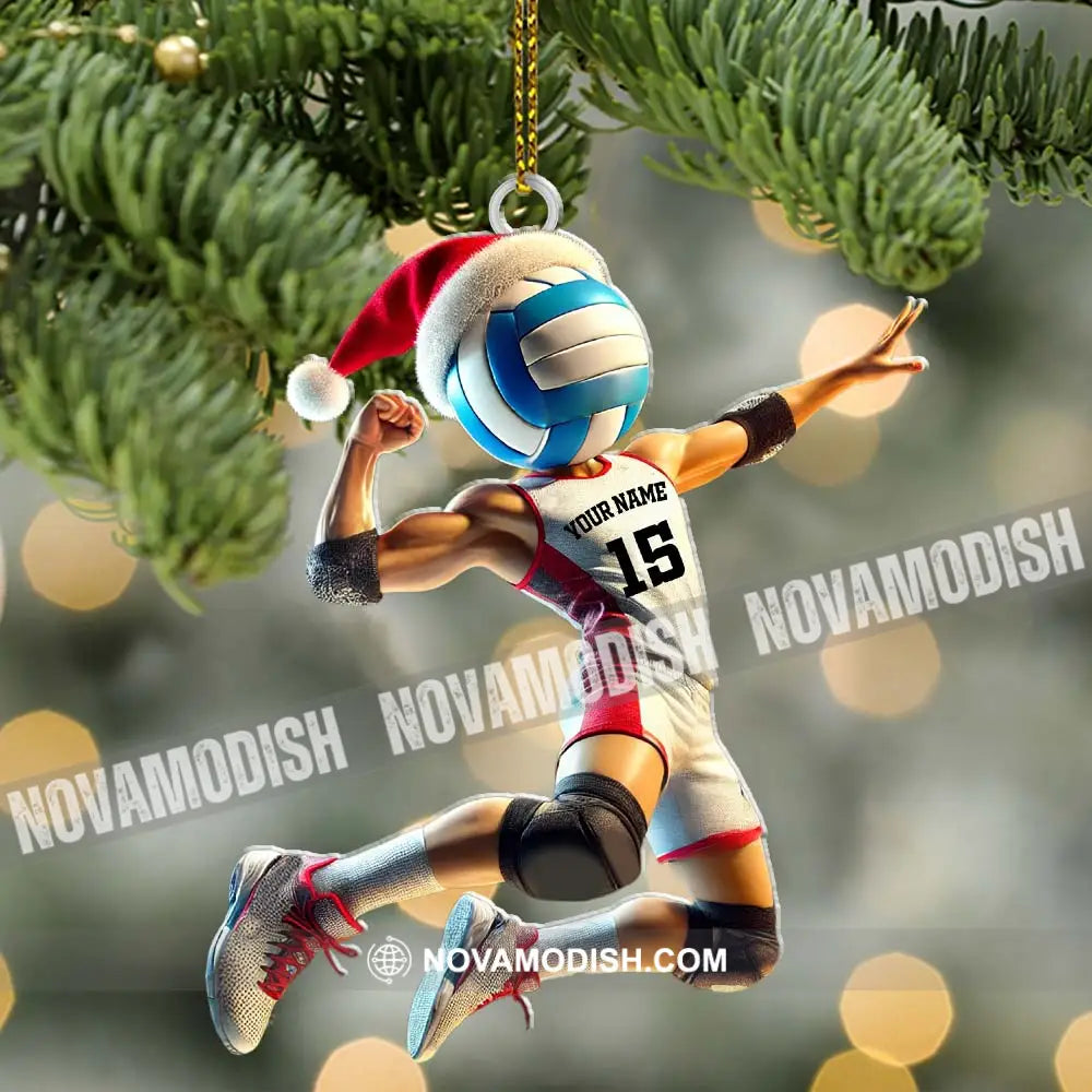 Custom Name And Number Handball Champion Ornament Christmas Gift For Lover