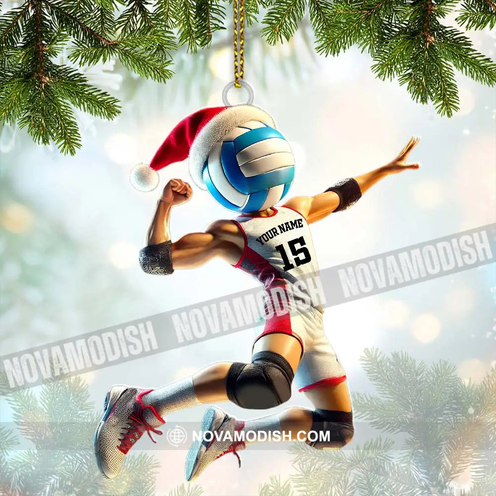 Custom Name And Number Handball Champion Ornament Christmas Gift For Lover 3.54’’ / 1