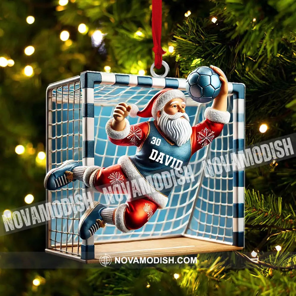 Custom Name And Number Soccer Ornament Christmas Gift