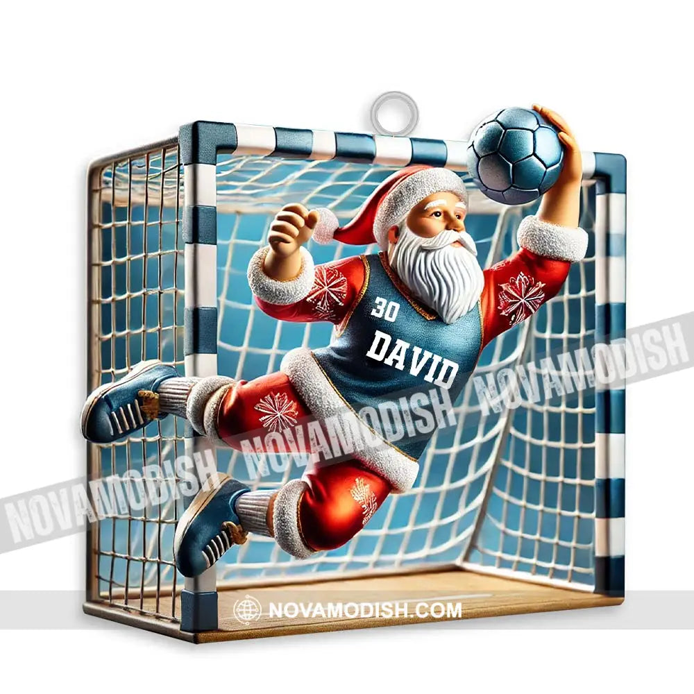 Custom Name And Number Soccer Ornament Christmas Gift 3.54’’ / 1