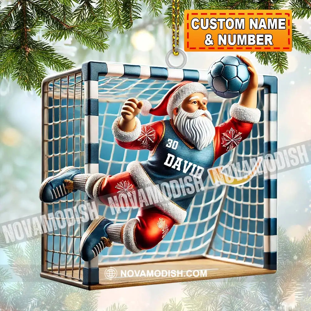 Custom Name And Number Soccer Ornament Christmas Gift