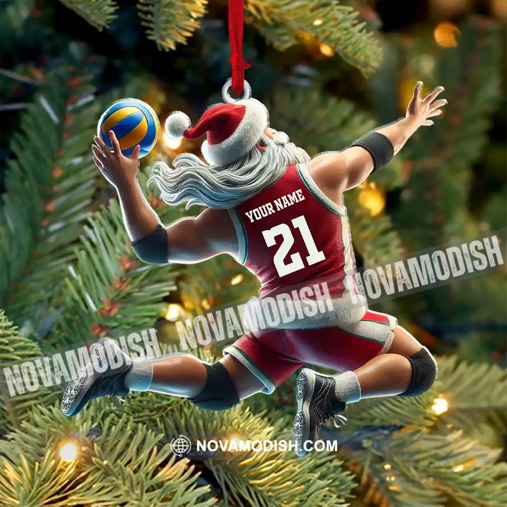 Custom Name And Number Basketball Ornament Christmas Gift For Lover 3.54’’ / 1