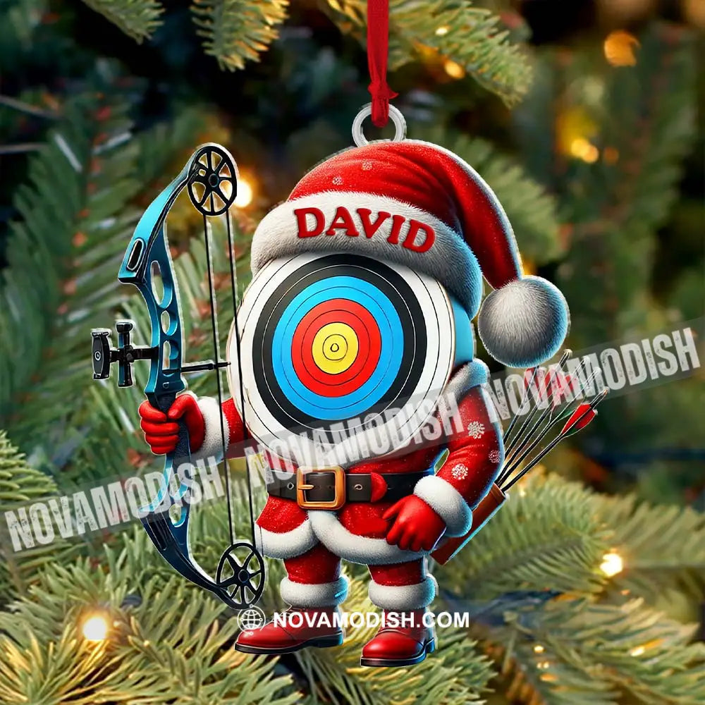 Custom Name Archery Ornament Christmas Gift Decoration