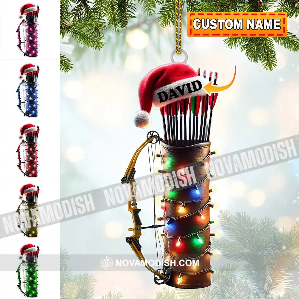 Custom Name Archery Ornament Christmas Gift Decoration